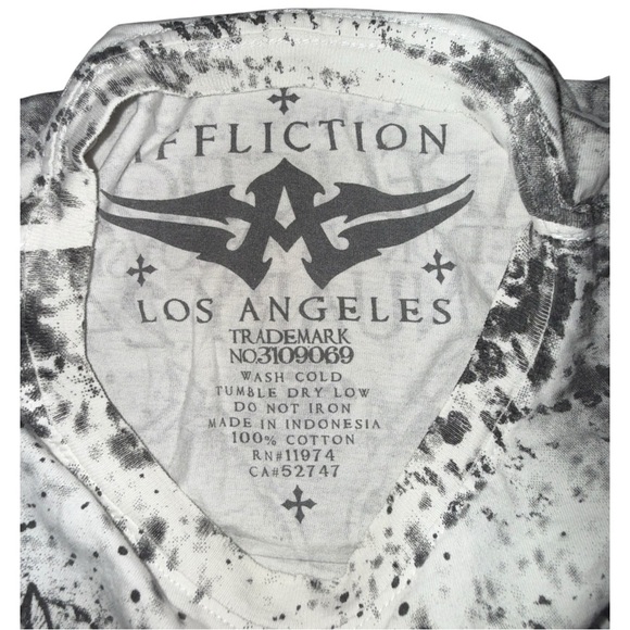 Y2K ▶️ Affliction ◀️ Day of Reckoning MMA T Shirt Large - Picture 8 of 11